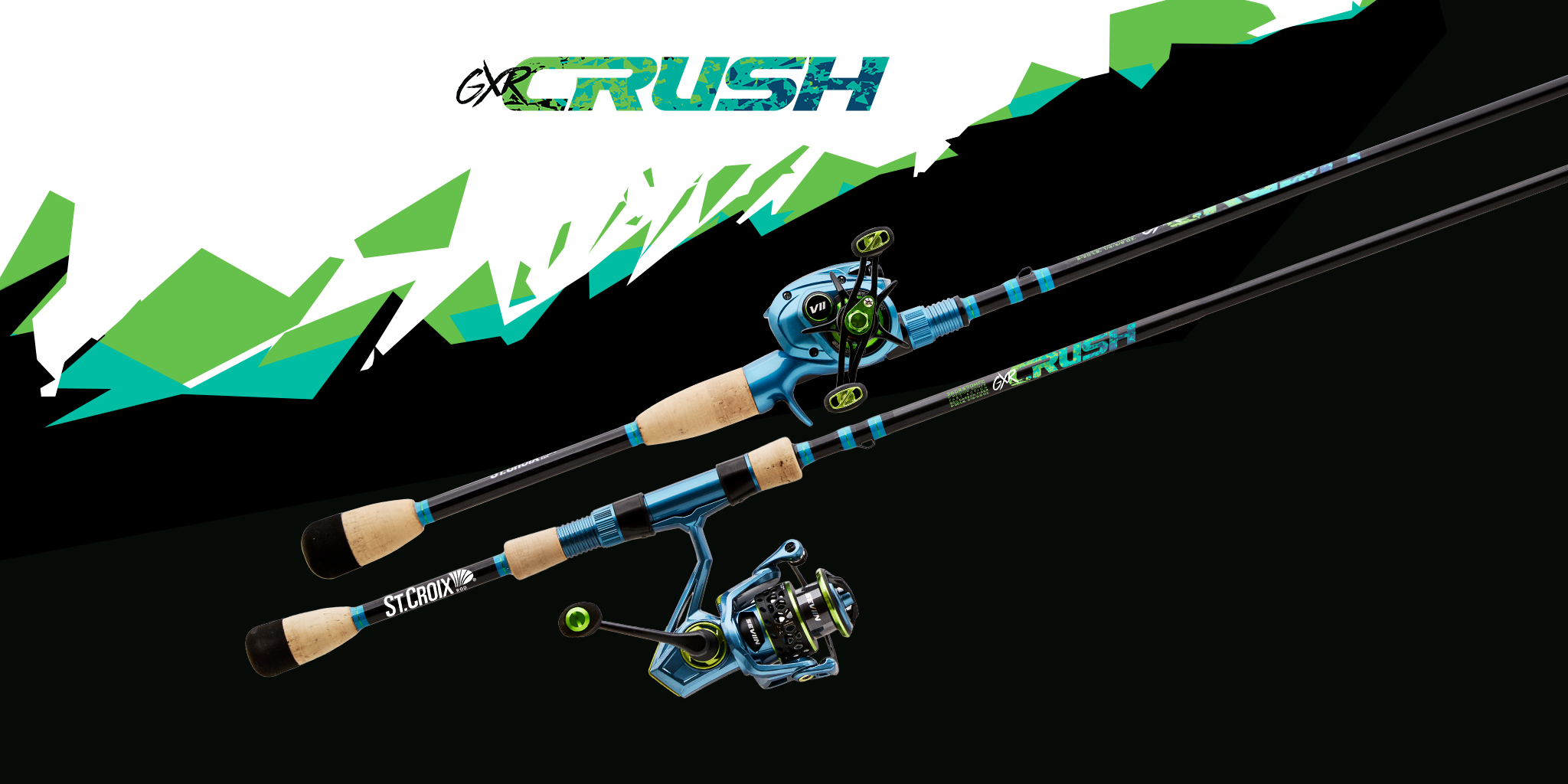 St. Croix GXR Crush fishing rod combo